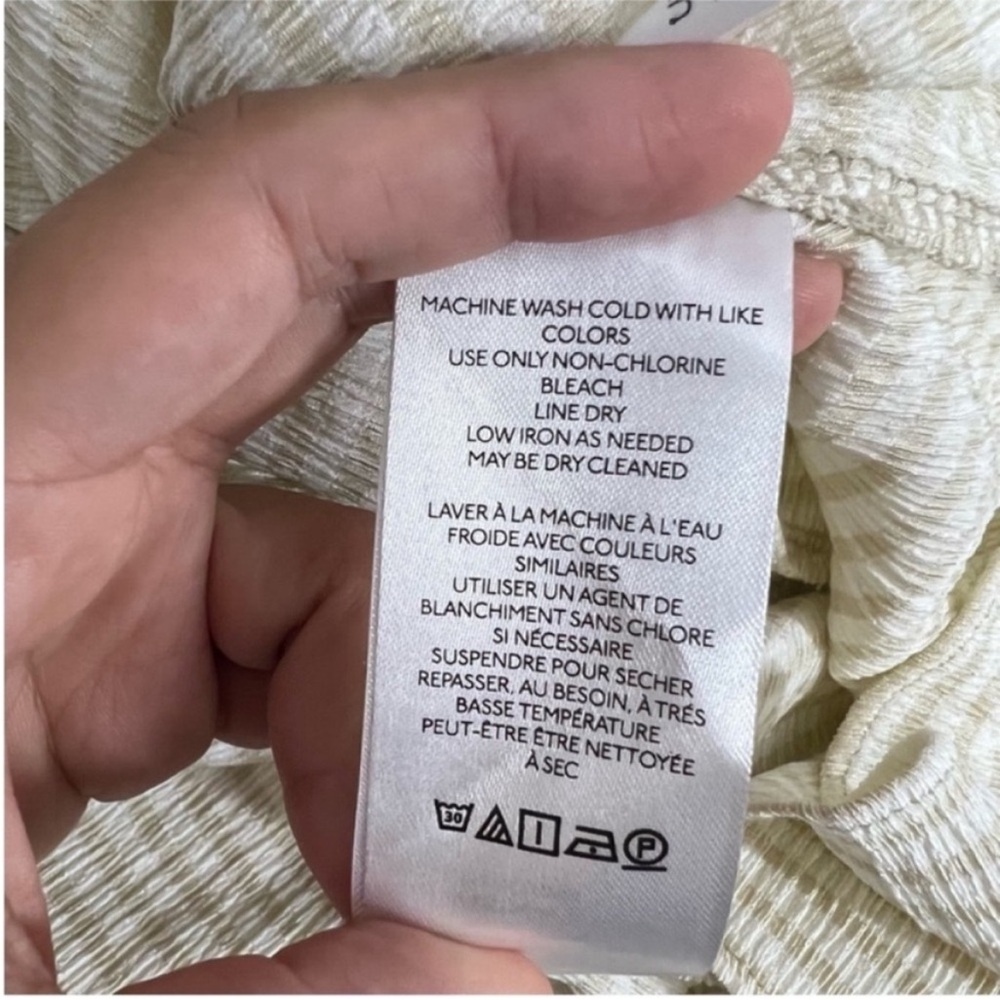 Urban Outfitters Cream Ribbed Wrap Mini Dress - Picture 6 of 7
